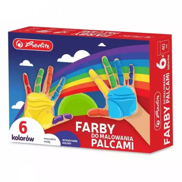 ﻿farby Do Malowania Palcami 6 Kolorów Dla Dzieci