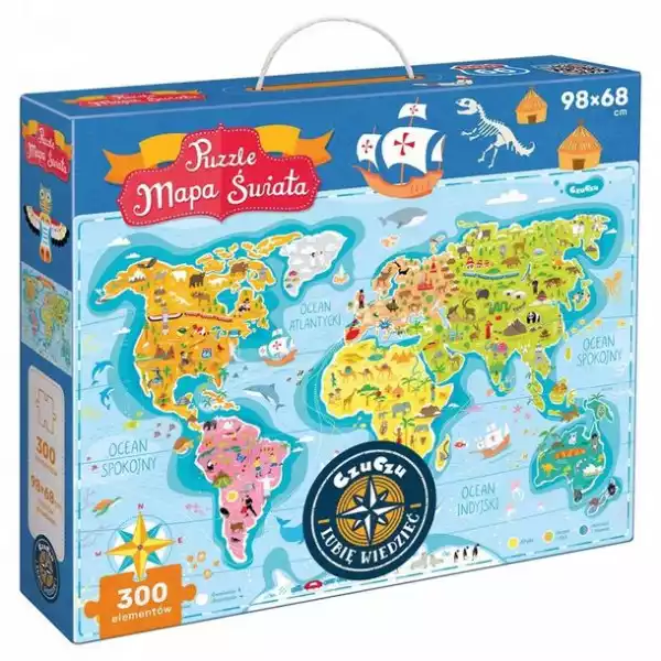 ﻿puzzle Mapa Świata 300 El.