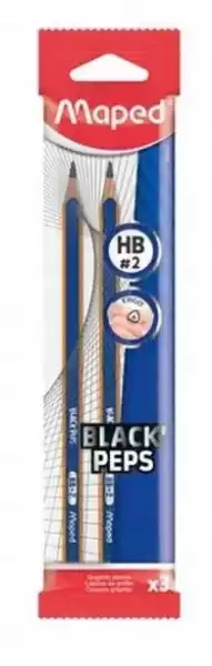 ﻿ołówek Blackpeps Blue Hb 3Szt Maped