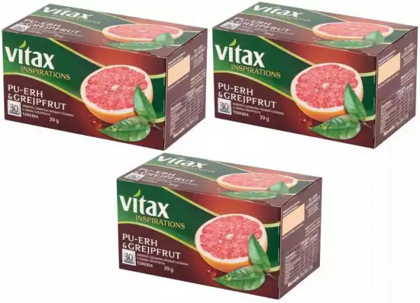 Herbata Czerwona Vitax Pu-Erh&grejpfrut 90X1.3