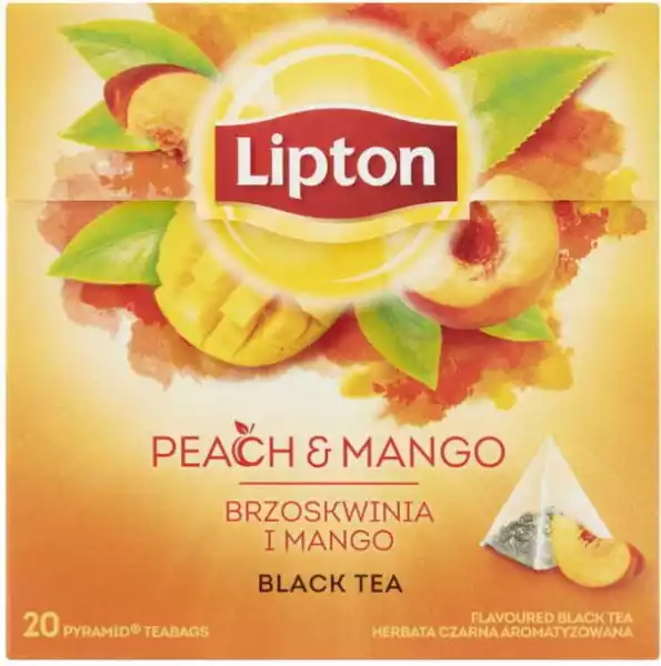 Herbata Czarna Lipton Brzoskwinia Z Mango 20Szt