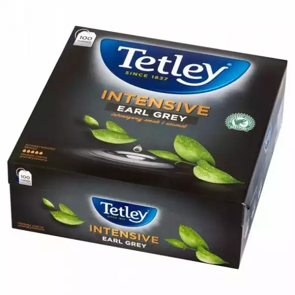 Herbata Earl Grey Czarna Tetley Intensive 100T