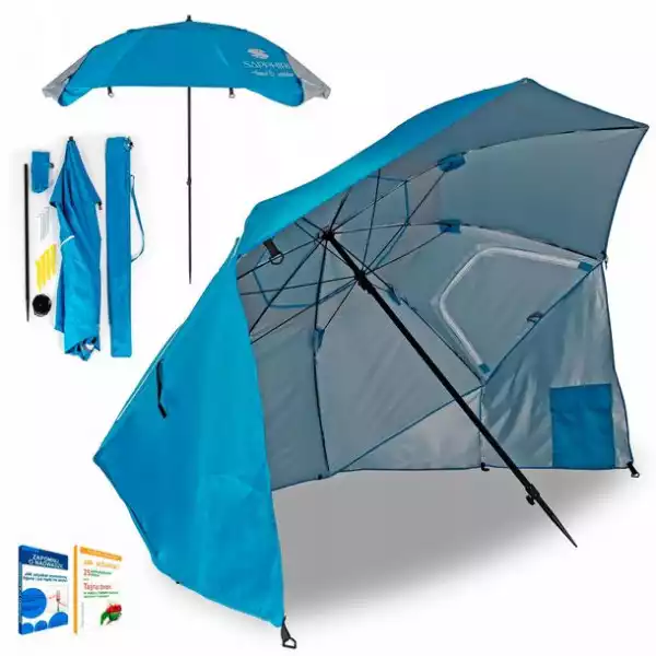 ﻿parasol Plażowy Ogrodowy Namiot 2W1 Parawan Xxl