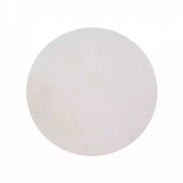 ﻿dywan Sztuczna Skóra Królika Bianca Beżowy Okrągły Śr. 100 Cm Inspire