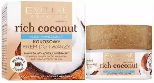 ﻿eveline Rich Coconut Krem Multi Nawilżający Kokos