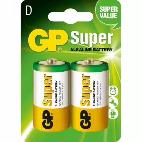 Gp Baterie Alkaliczne Lr20/d 2 Szt