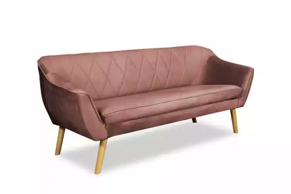 ﻿różowa Kanapa Scandi Sofa Skandynawska 180 Cm Dwuosobowa Venasi Meble