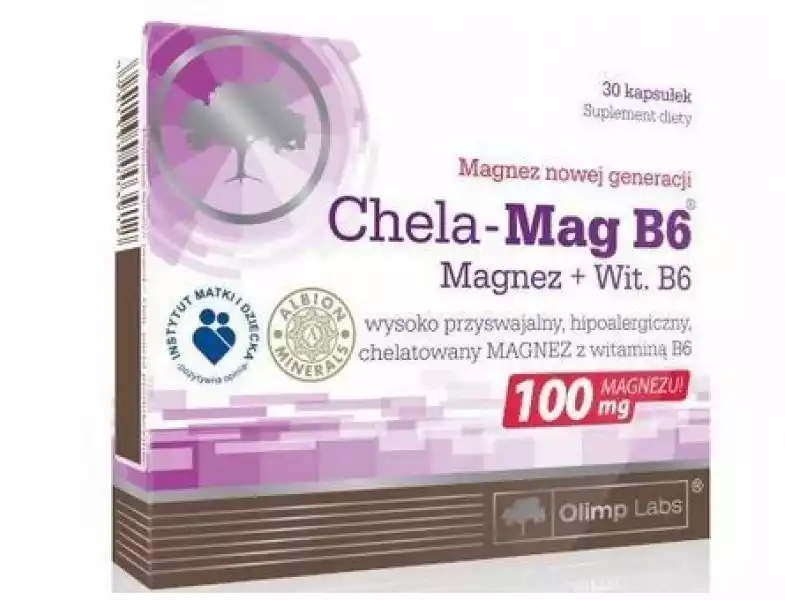 ﻿olimp Chela-Mag B6 Magnez Zmęczenie Mięśnie 30Kaps