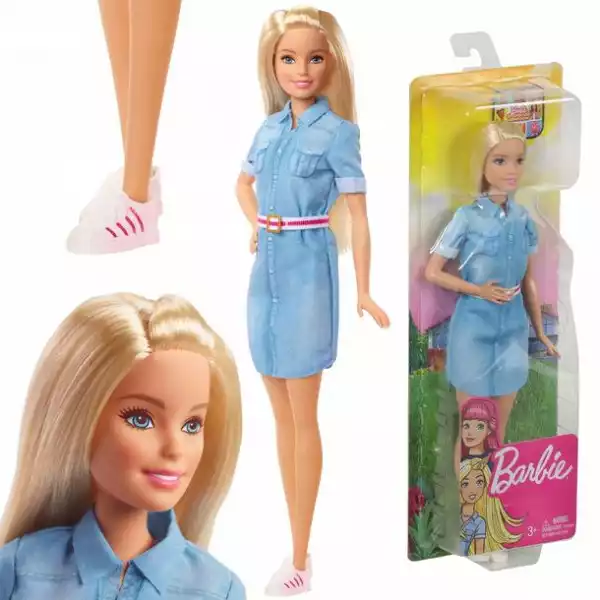 ﻿lalka Barbie W Dżinsowej Sukience 30 Cm