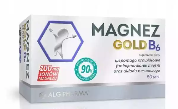 ﻿magnez Gold B6 100Mg Jonów Układ Nerwowy Stres 50