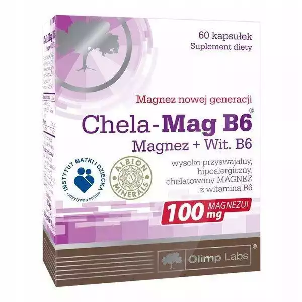 ﻿olimp Chela-Mag B6 Magnez Zmęczenie Mięśnie 60 Kap