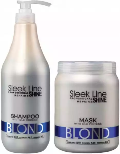 Stapiz Zestaw Xxl Sleek Line Blond Szampon + Maska