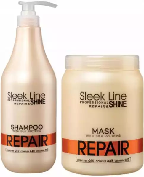 Stapiz Zestaw Xxl Sleek-Line Repair Szampon+Maska