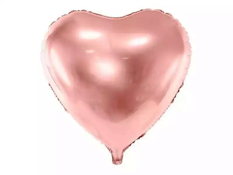 ﻿balon Foliowy 45 Cm Serce Różowe Złoto Różowy
