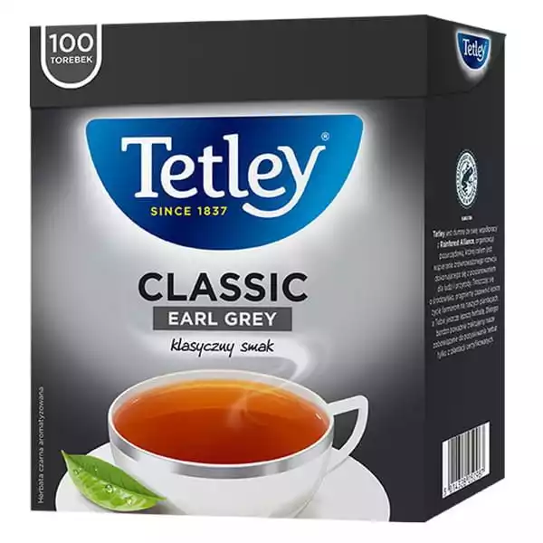 Tetley Classic Earl Grey 100  Herbata Ekspresowa