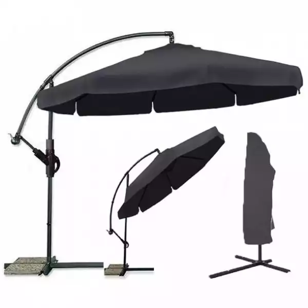 ﻿parasol Ogrodowy Duży Składany 350Cm + Pokrowiec