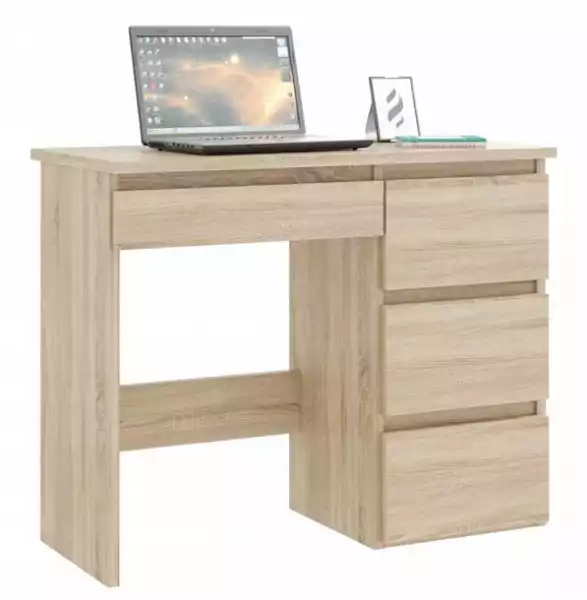 ﻿biurko Komputerowe Szkolne Z Szufladami Beta 3 Dąb Sonoma