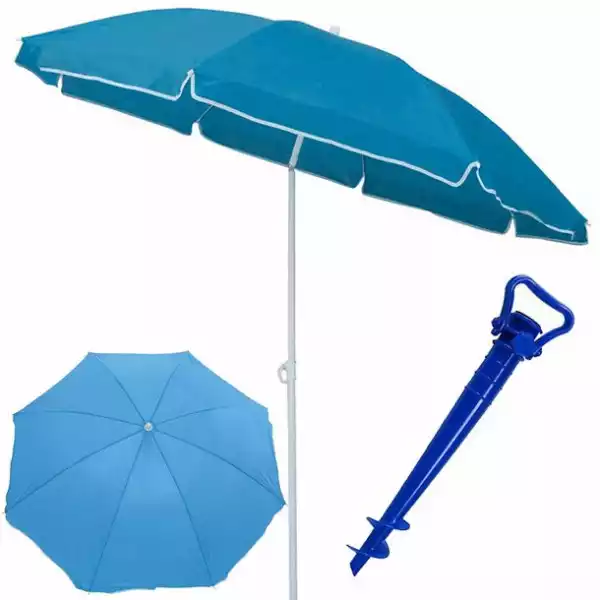 ﻿parasol Plażowy Xxl Ogrodowy Balkon Łamany +Świder