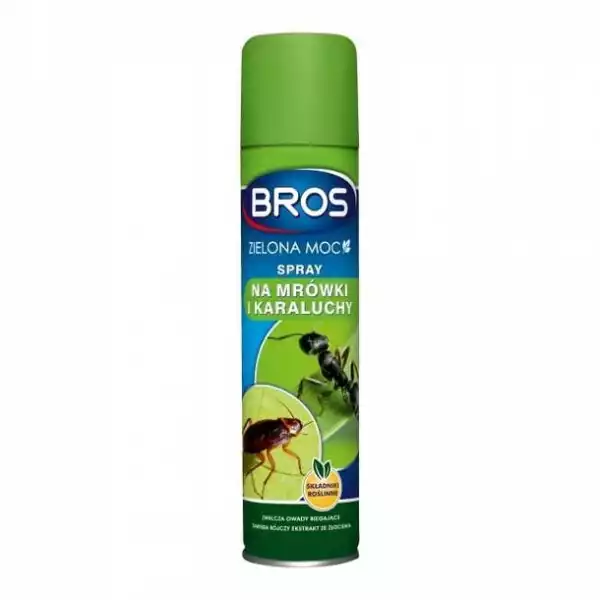 ﻿spray Na Mrówki I Karaluchy Bros Zielona Moc 300 Ml