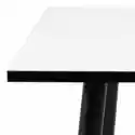 Stół Wilma 80X80 Cm Kwadratowy Biały/czarny