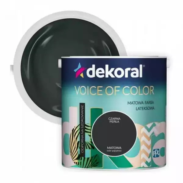 ﻿farba Dekoral Voice Of Color Czarna Perła 2,5 L