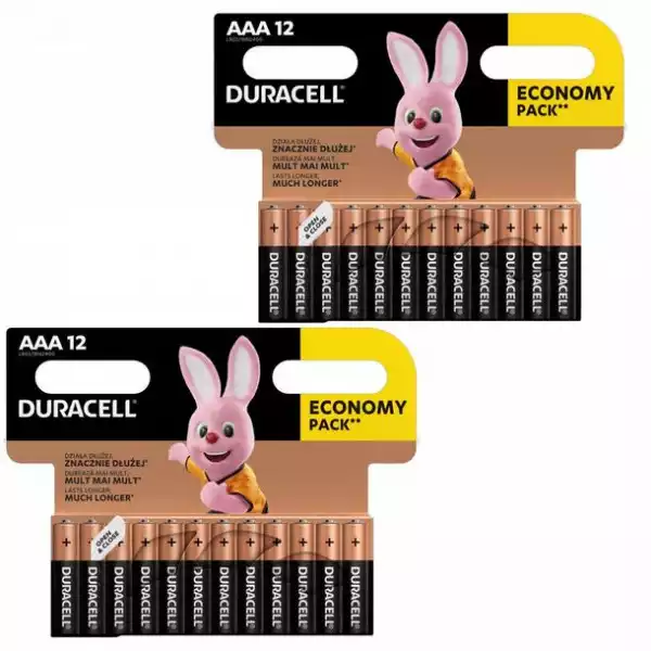 24X Duracell Bateria Alkaliczna Basic Aaa 2 X 12 Szt.
