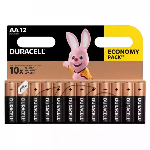 60X Alkaliczne Baterie Duracell Aa / Lr6 5X12Szt