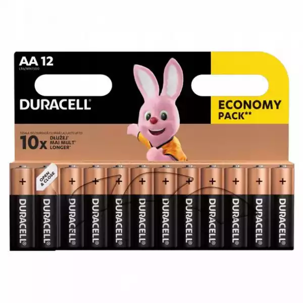 12X Alkaliczne Baterie Duracell Aa 12 Szt Lr6