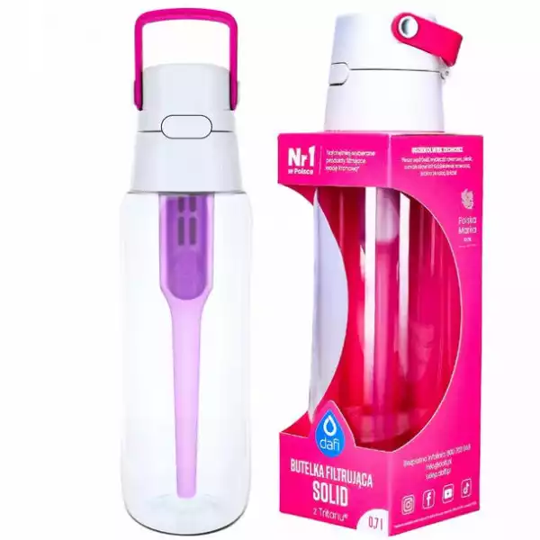 ﻿butelka Filtrująca Dafi Solid 0,7 L Różowa Flaming