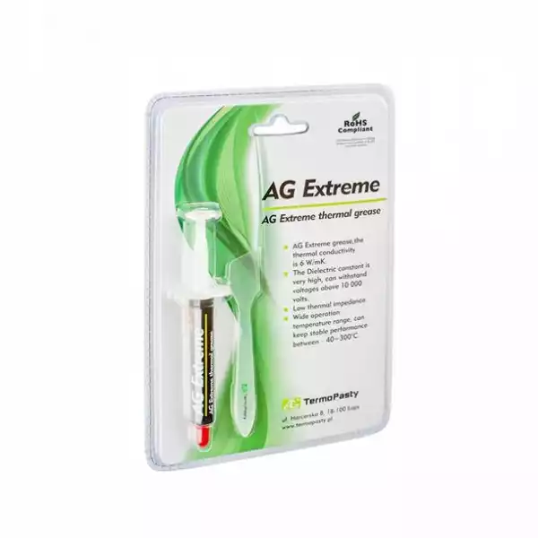 Pasta Termoprzewodząca Ag Extreme 3G + Packa