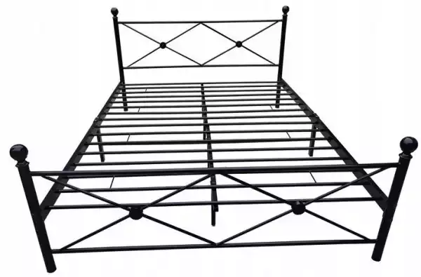﻿łóżko Metalowe 120X200 Ze Stelażem Industrial Loft