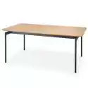 Stół Rozkładany Clever 170-250X100 Cm, Dąb Naturalny, Czarny W S