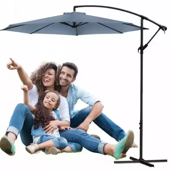 ﻿parasol Ogrodowy Duży Składany Duży Wysięgnik 3X3M