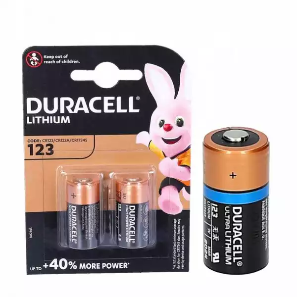 2X Bateria Duracell Litowa Cr123A 3V 1550Mah