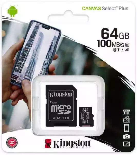 ﻿karta Pamięci Microsd Kingston Adapter Sd 64 Gb