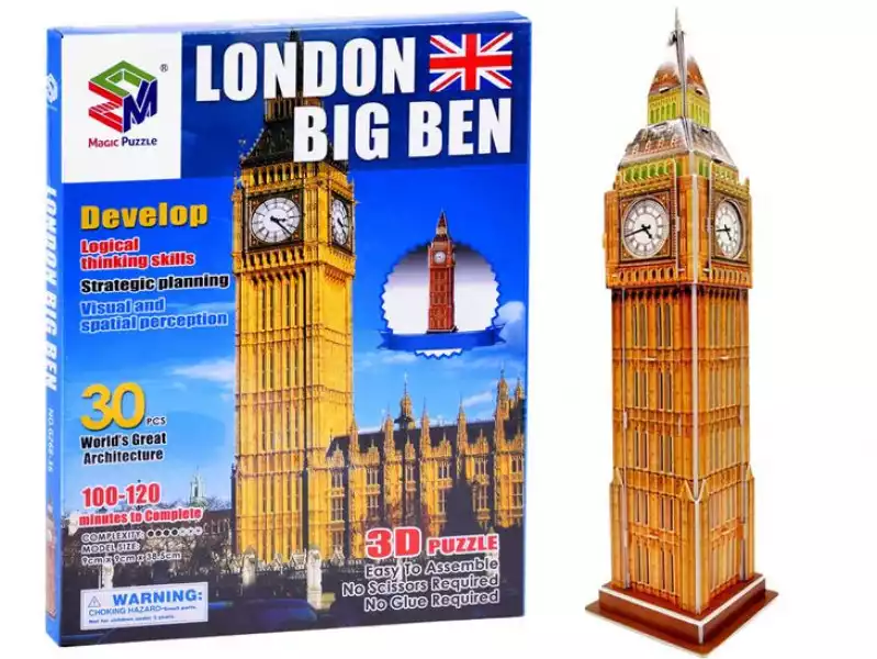 ﻿puzzle 3D 30-Elementów Londyn Big Ben Za3802
