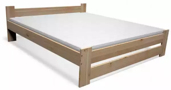 ﻿łóżko Drewniane 140X200 Drewniane + Stelaz + Materac