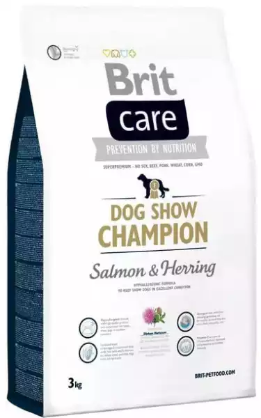 ﻿brit Care Dog Show Champion 3 Kg Łosoś