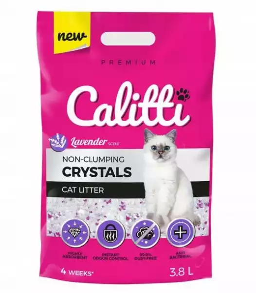 ﻿żwirek Dla Kota Calitti Crystals Lavender 3,8L