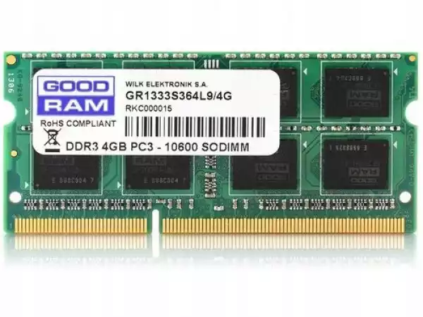 ﻿pamięć Ram Goodram So-Dimm Ddr3 4096Mb Pc1600 Cl11