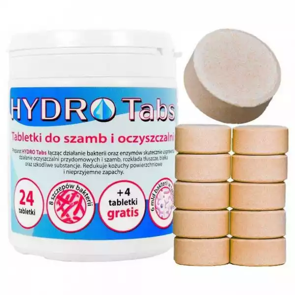 Tabletki Biologiczne Do Szamba I Oczyszczalni Hydro Tabs 5G (24+4)