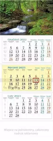 ﻿kalendarz 2023 Trójdzielny Strumień