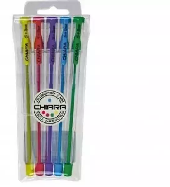 ﻿długopis Chiara 0,7Mm 5 Kolorów Etui Spark Line
