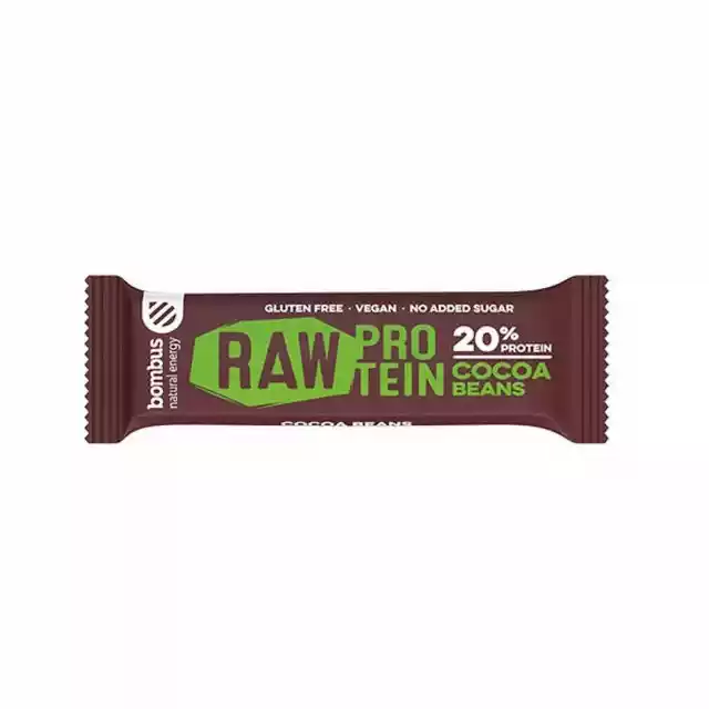 Baton Raw Protein Z Ziarnami Kakaowca Bezgl. 50 G