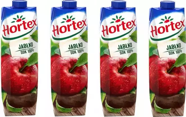 ﻿sok Jabłkowy Hortex 100% 1 L X 4