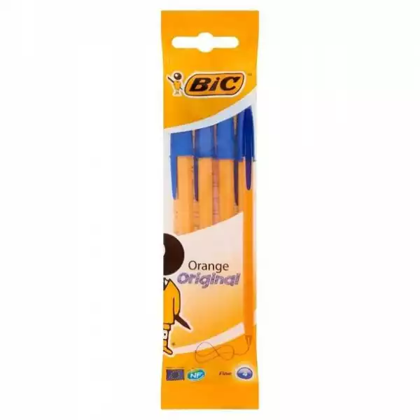 ﻿długopis Orange Original Fine Niebieski 4Szt Bic