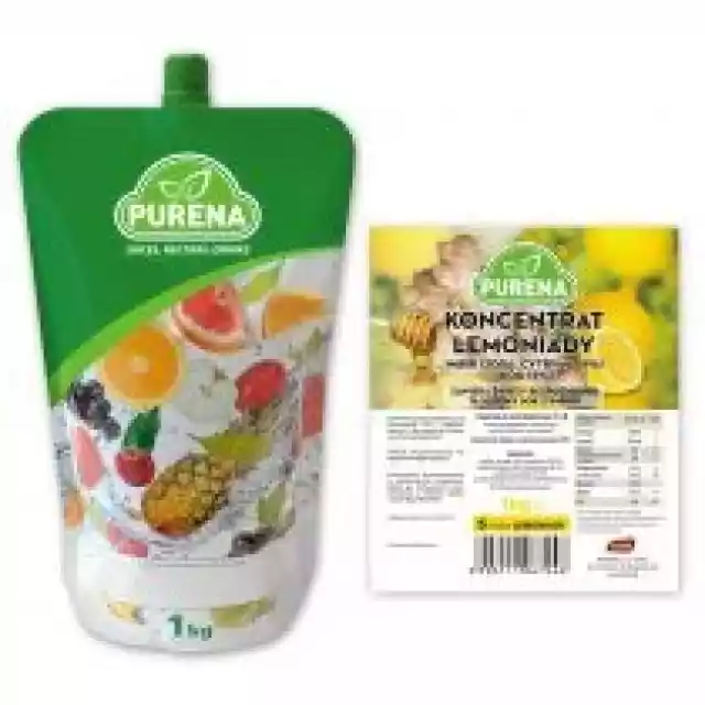Purena Koncentrat Lemoniady Imbir-Cytryna-Miód Na 6L 1 Kg