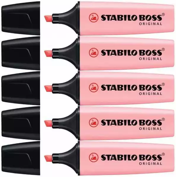 ﻿zakreślacz Stabilo Boss Original Pastel Różowy X5