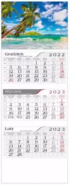 ﻿kalendarz 2023 Trójdzielny Pod Palmami