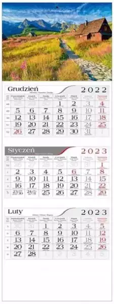 ﻿kalendarz 2023 Trójdzielny Hala Gąsienicowa